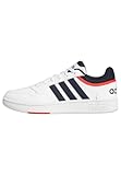 adidas Herren Hoops 3.0 Low Classic Vintage Shoes Sneakers, Ftwr White Legend Ink Vivid Red, 43 1/3 EU